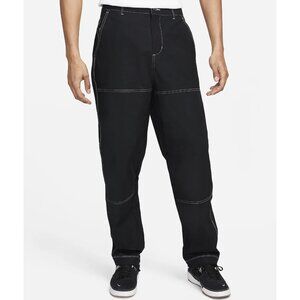 NWT Nike SB Double Knee Skate Pants Mens 30 Black Cargo Skateboarding FB8428-010